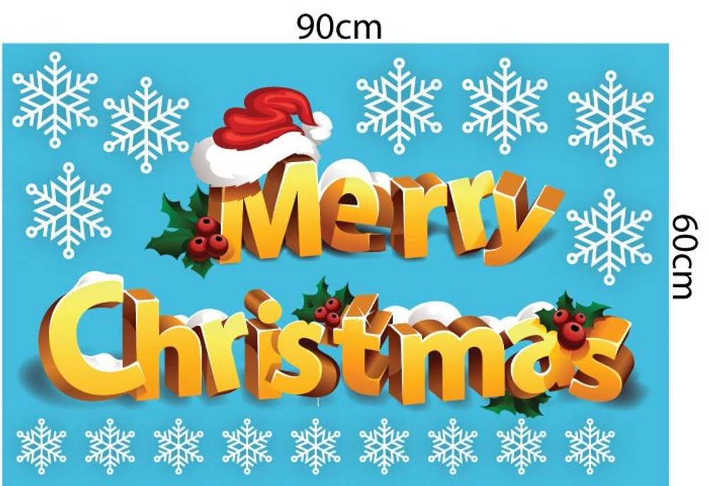 Decal trang trí noel combo đêm hội giáng sinh