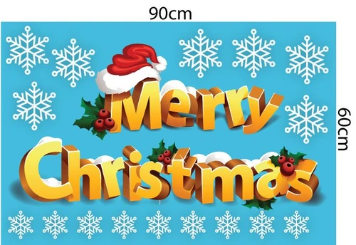 Decal trang trí noel combo đêm hội giáng sinh