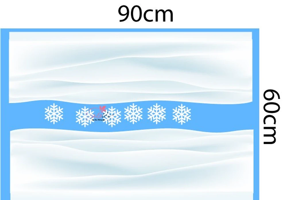 Decal trang trí noel combo món quà đêm giáng sinh