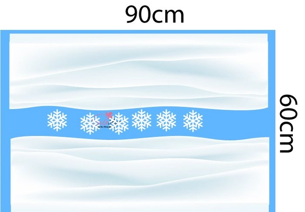 Decal trang trí noel combo món quà đêm giáng sinh