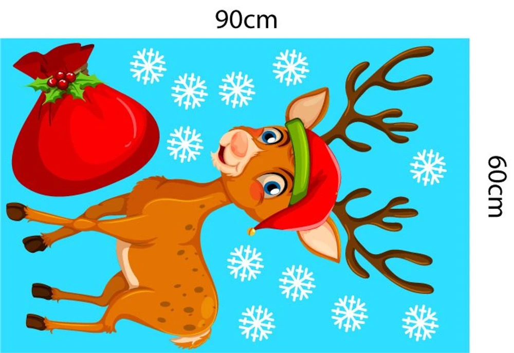 Decal trang trí noel combo đêm hội giáng sinh