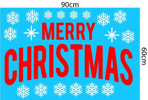 Decal trang trí noel combo đêm giáng sinh an lành