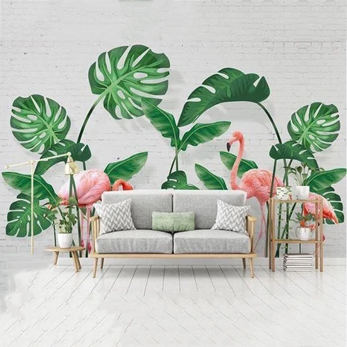 Tranh dán tường hồng hạc