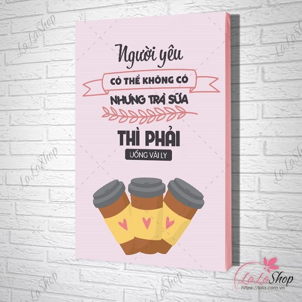 Tranh slogan người yêu có thể không có