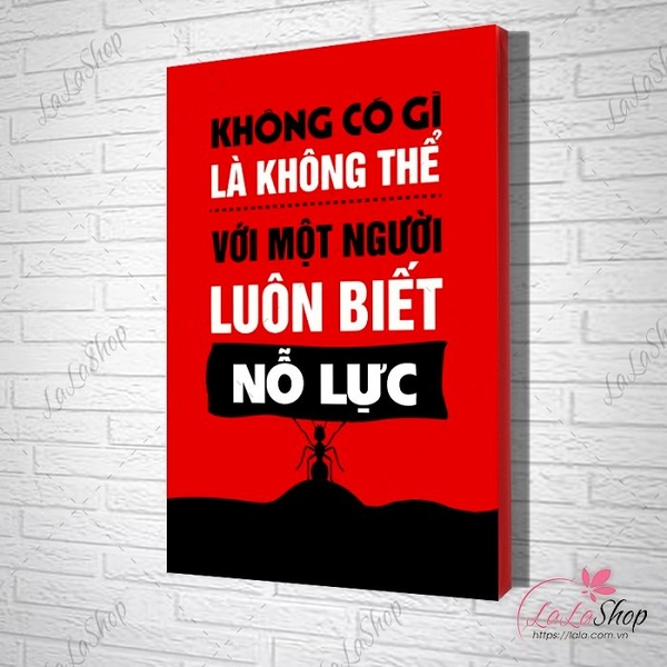 Tranh văn phòng không có gì là không thể với một người luôn biết cố gắng