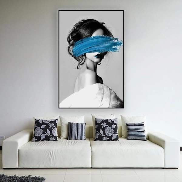 Tranh cô gái nghệ thuật trừu tượng 7