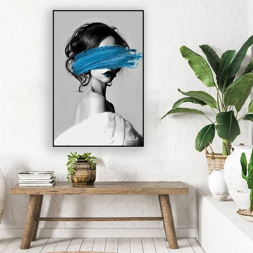 Tranh treo tường cô gái nghệ thuật 7