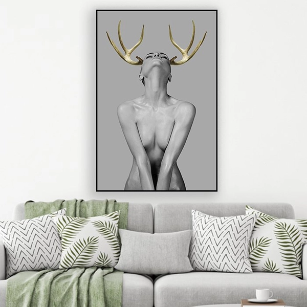 Tranh treo tường cô gái nghệ thuật 8