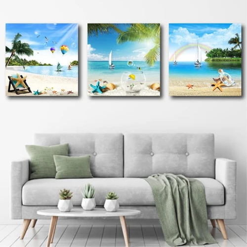 Tranh treo tường biển xanh