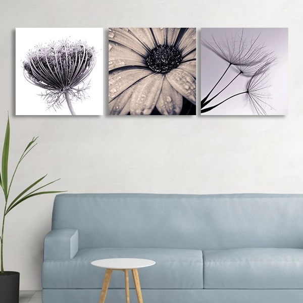 Tranh treo tường bồ công anh đơn sắc