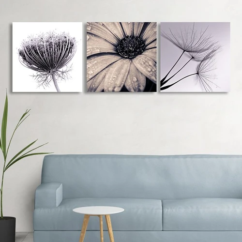 Tranh treo tường bồ công anh đơn sắc