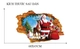 Decal trang trí noel ông già noel và túi quà to