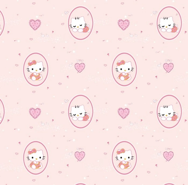 Giấy dán tường hello kitty GHQ2017