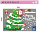 Decal 2 mặt trang trí noel cây thông giáng sinh vui vẻ
