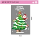 Decal 2 mặt trang trí noel cây thông giáng sinh vui vẻ