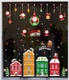 Decal 2 mặt trang trí noel combo ông già noel vui nhộn thành phố sắc màu