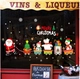 Decal tĩnh điện 2 mặt trang trí Noel ông già noel và đoàn tàu 2