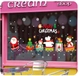 Decal tĩnh điện 2 mặt trang trí Noel ông già noel và đoàn tàu 2