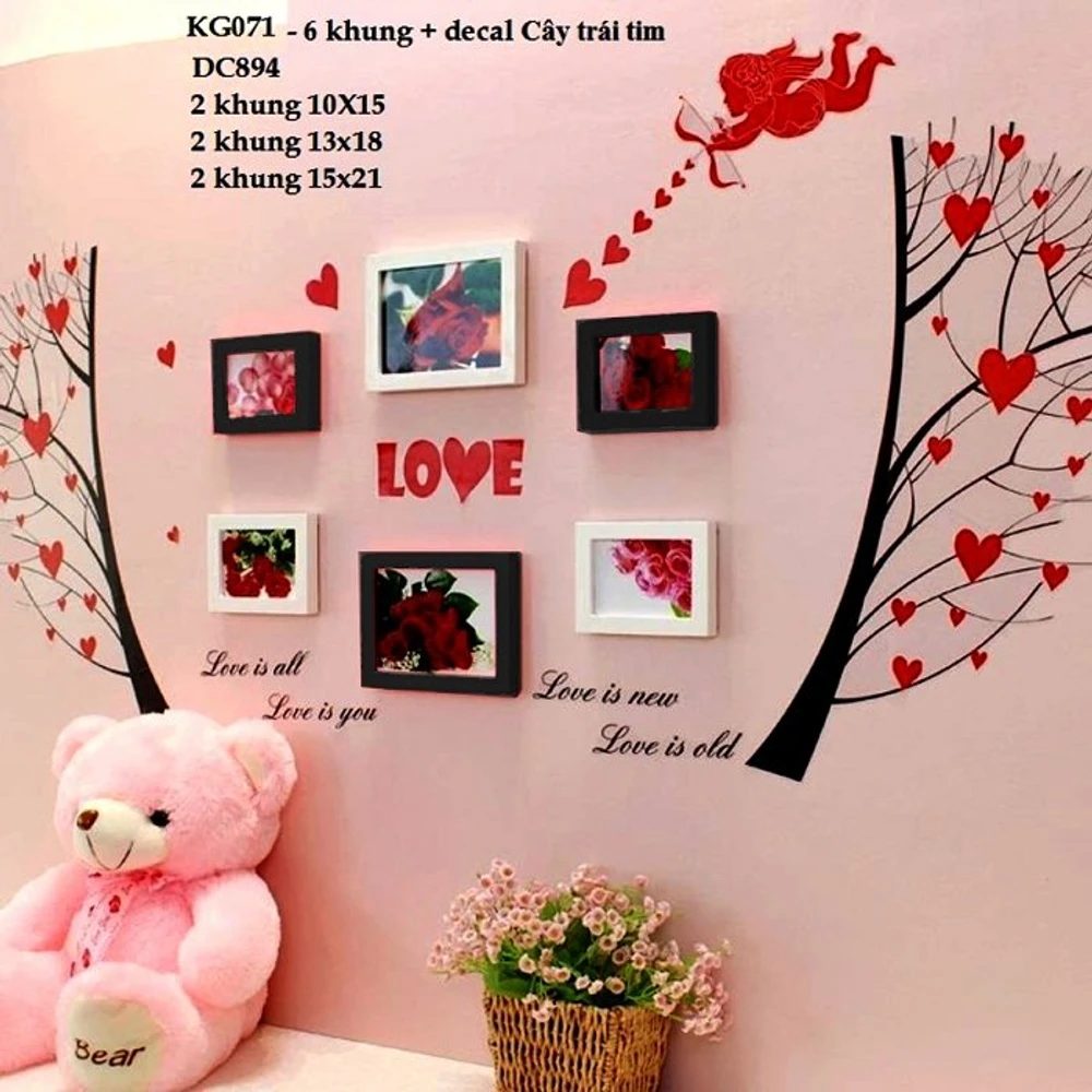 Khung ảnh bộ 6 khung - KA071