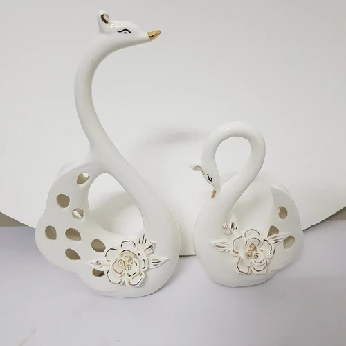 T­ượng trang trí đôi thiên nga và hoa 3