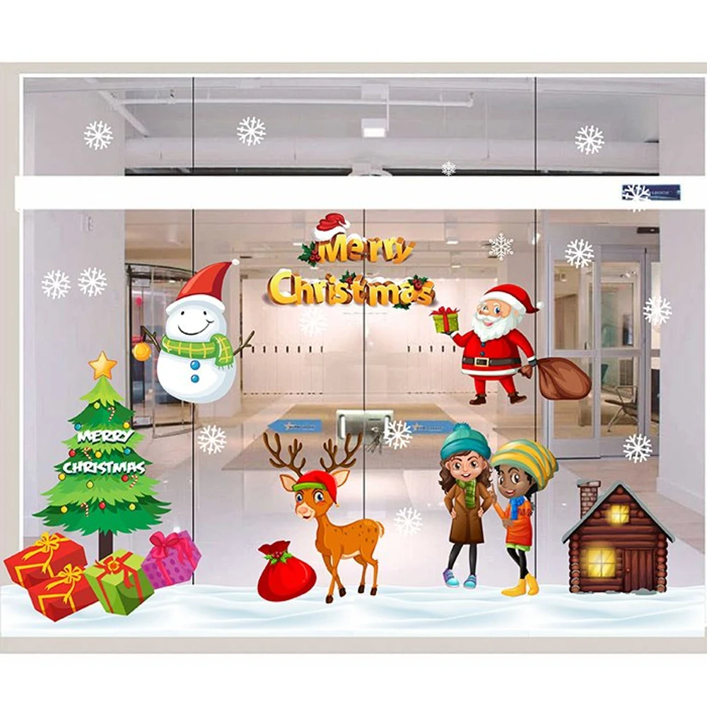 Decal trang trí noel combo đêm hội giáng sinh