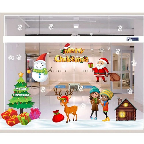 Decal trang trí noel combo đêm hội giáng sinh