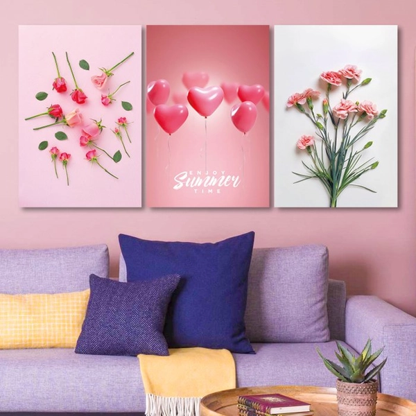 Tranh treo tường bóng bay tình yêu (KE-008)