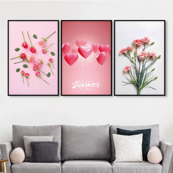 Tranh treo tường bóng bay tình yêu (KE-008)