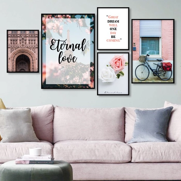 Tranh treo tường paris tình yêu vĩnh cửu