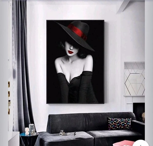 Tranh treo tường thiếu nữ nghệ thuật