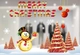 Combo Decal trang trí noel người tuyết vàng và cây thông