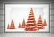 Decal trang trí noel cây thông đỏ