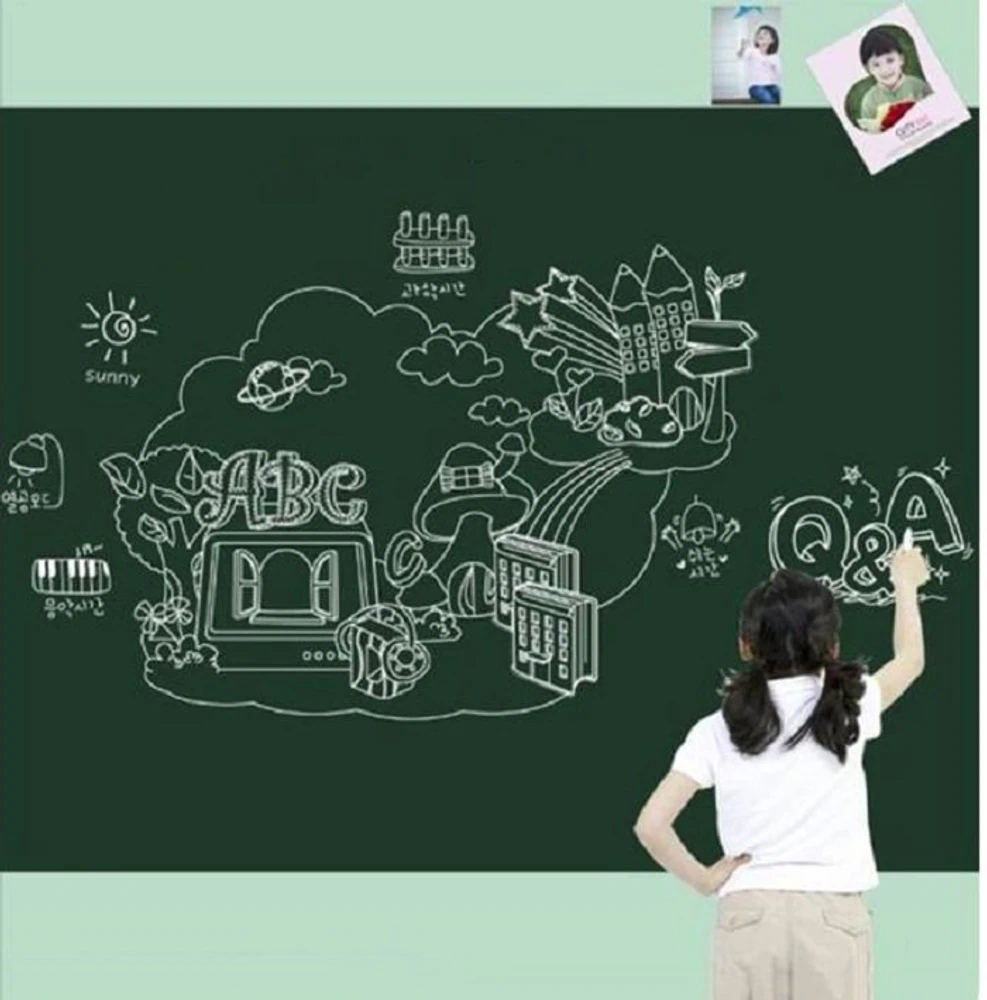 Decal Bảng Viết (Có Màu Đen, Xanh Lá) 90X200