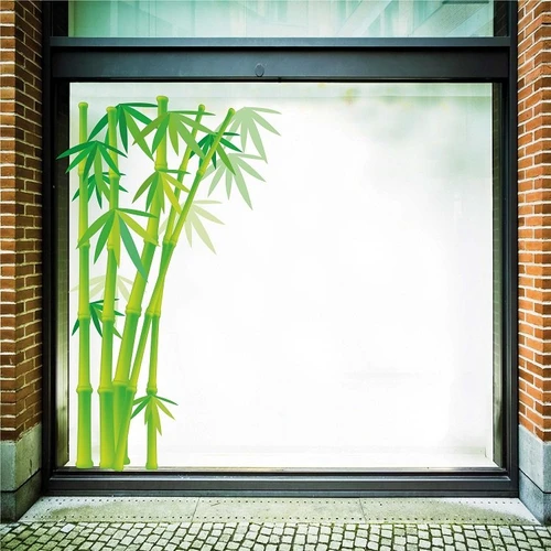 Decal trang trí tết bụi tre xanh