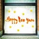Decal trang trí tết happy new year