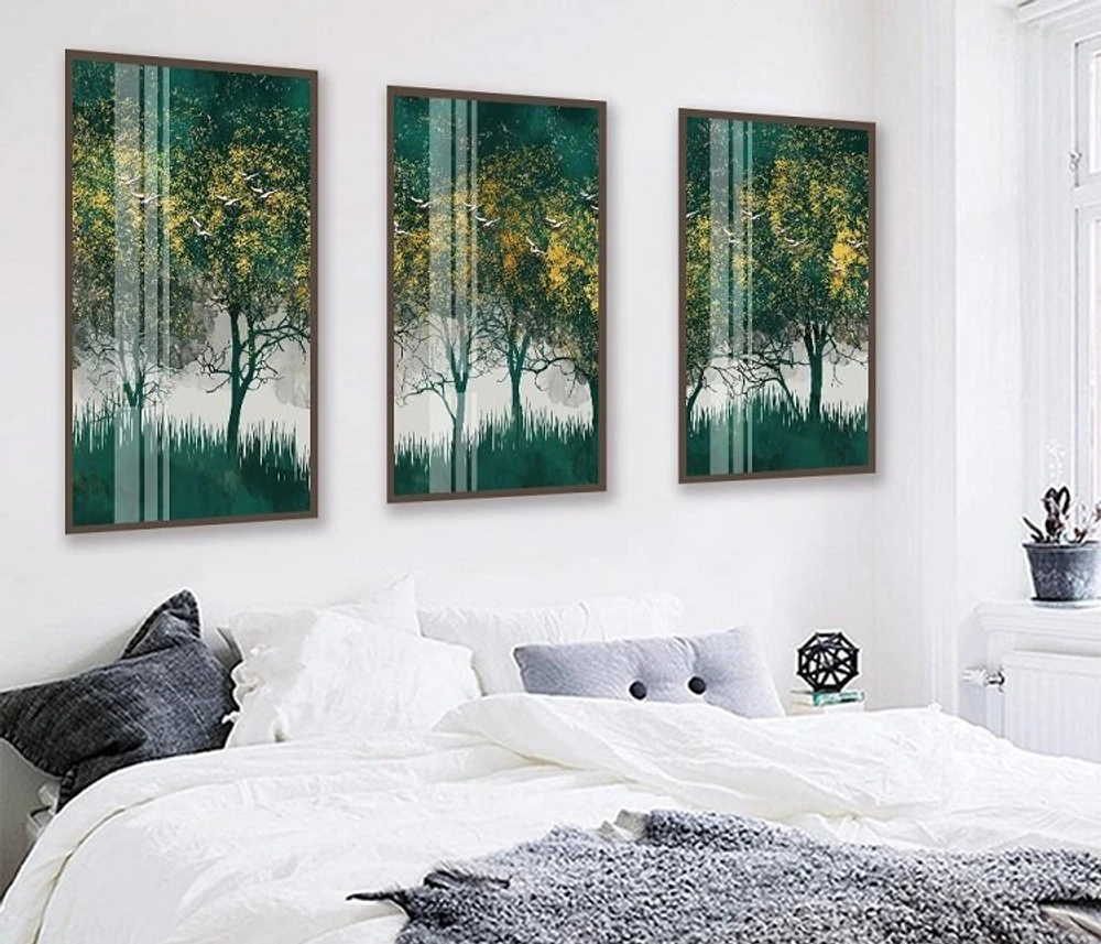 Tranh treo tường cánh rừng xanh