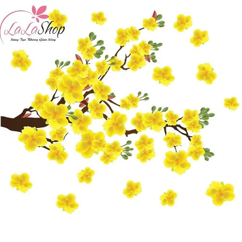 Combo decal trang trí tết phúc lộc thọ chúc năm mới