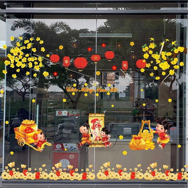 Combo decal trang trí ngày tết phát tài