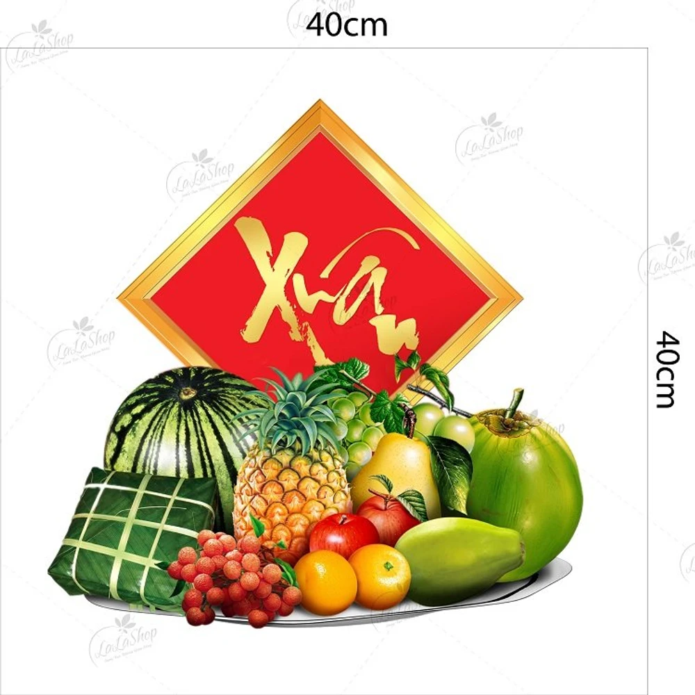 Combo Decal Trang Trí Tết Vạn Sự Như Ý Xuân Tấn Tài Tấn Lộc