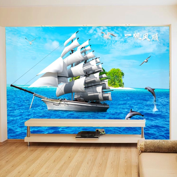 Tranh dán tường thuận buồm xuôi gió