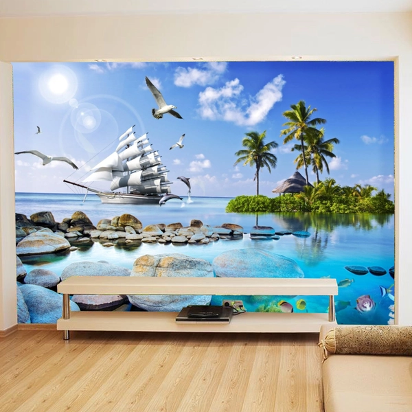 Tranh dán tường thuận buồm xuôi gió