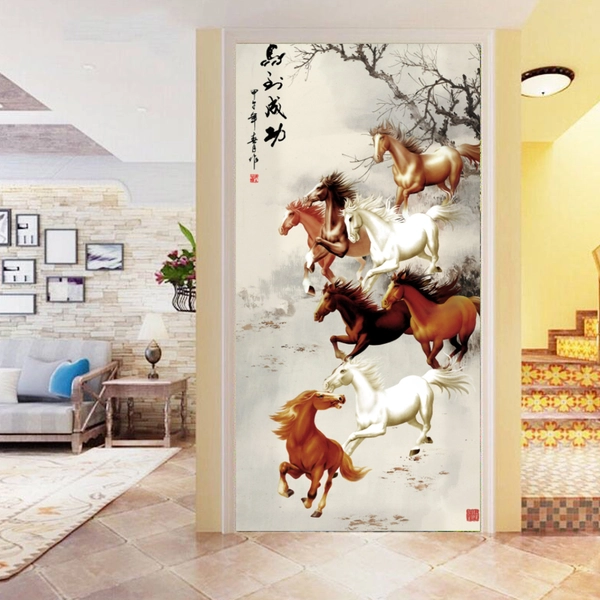 Tranh dán tường mã đáo