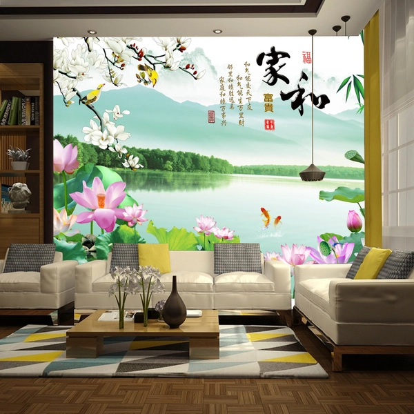 Tranh dán tường 3d sơn thủy