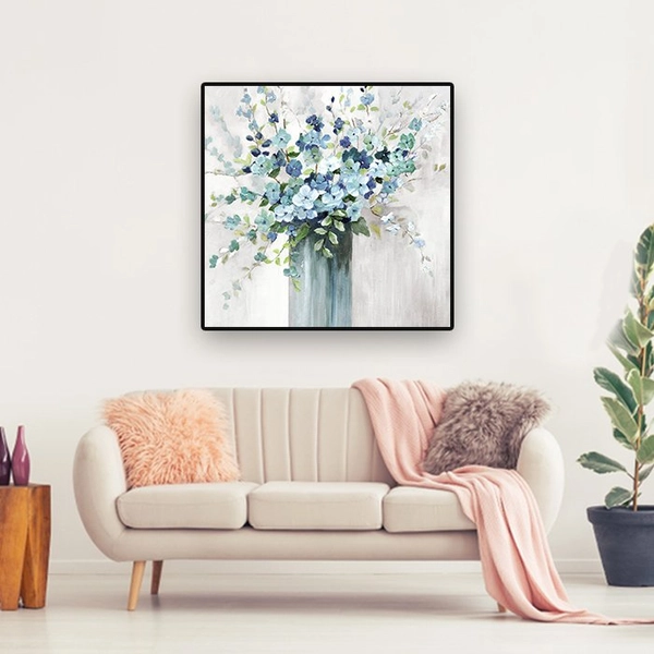 Tranh treo tường lọ hoa xanh