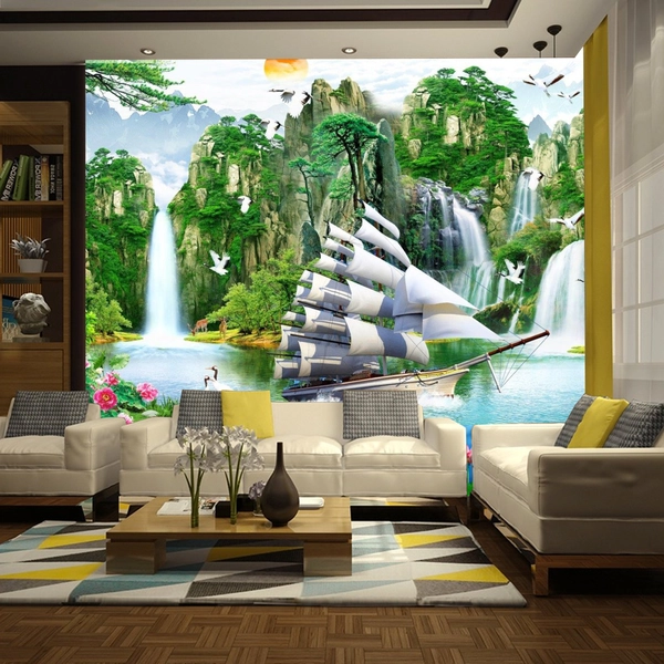 Tranh dán tường thuận buồm xuôi gió