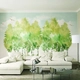 Tranh dán tường rừng cây xanh