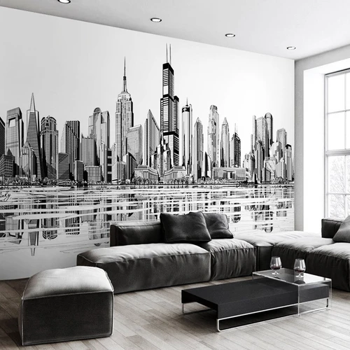 Tranh dán tường thành phố 2