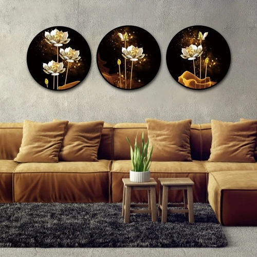 Tranh Treo Tường Bạch Liên Tỏa Sáng 2