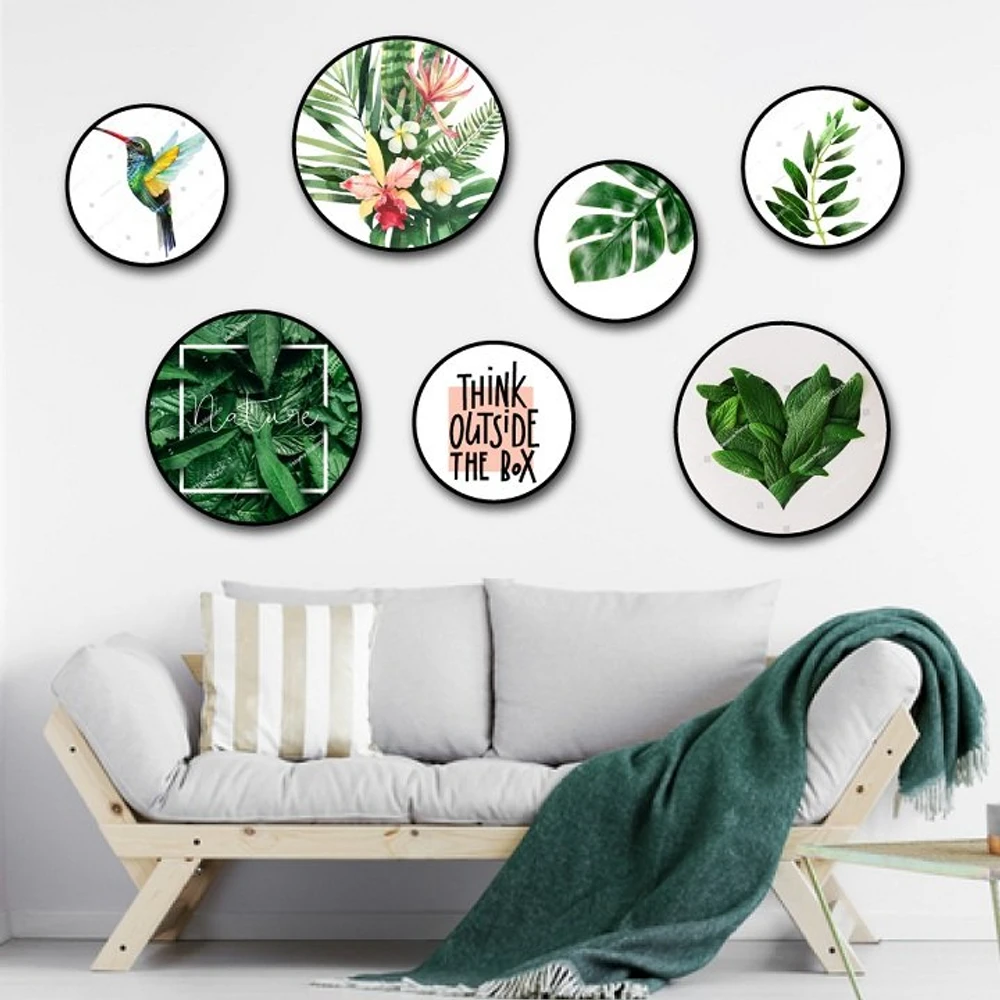 Bộ tranh treo tường thiên nhiên xanh mát