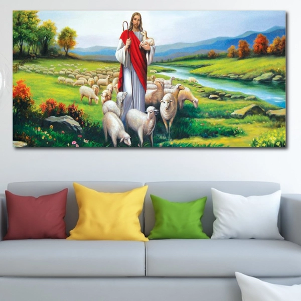 Tranh Treo Tường Thiên Chúa Dẫn Dắt Đàn Chiên